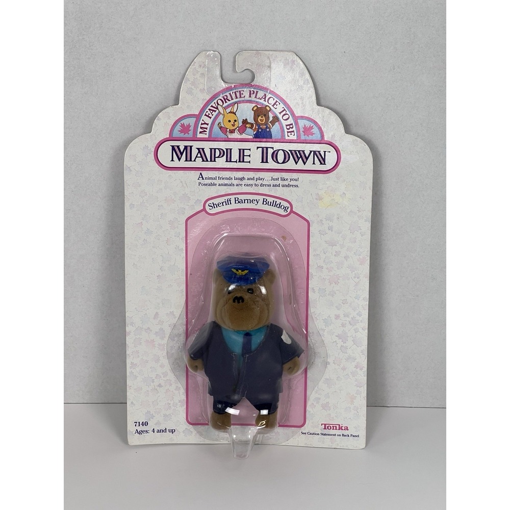 Vintage Tonka Maple Town Sheriff Barney Bulldog #7140 action figure 80's